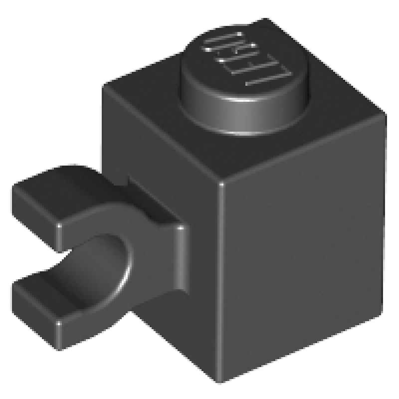 Steen, Aangepast 1x1 met horizontale clip Black